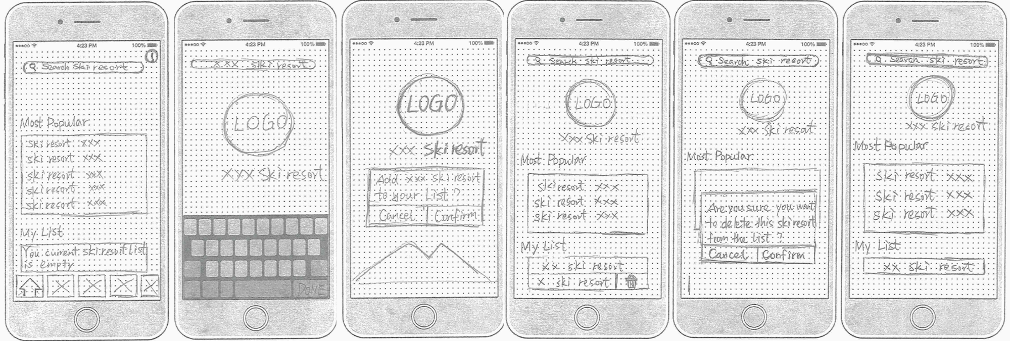 low fidelity wireframe